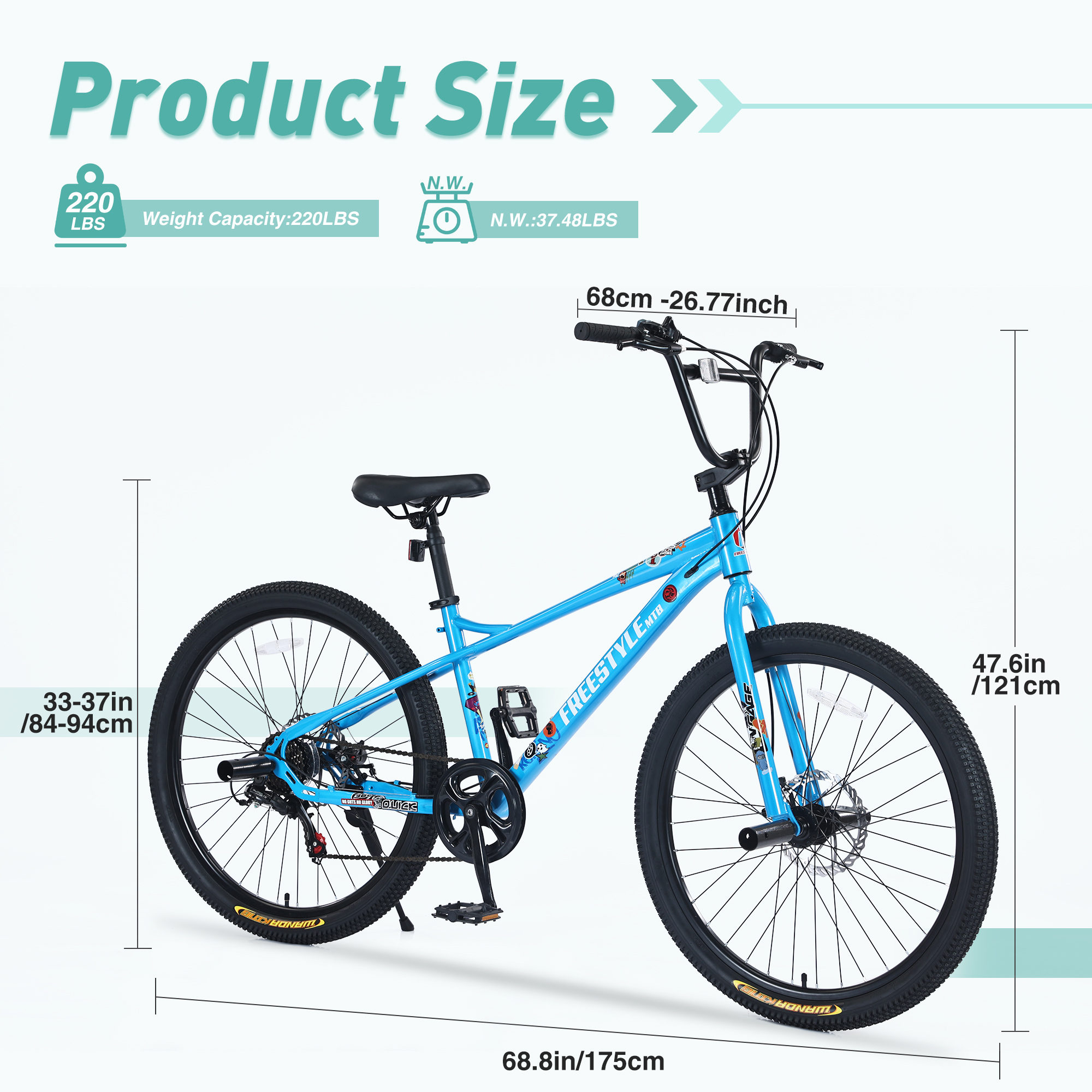 26 Inch Freestyle Mountain Bike - meghna.net